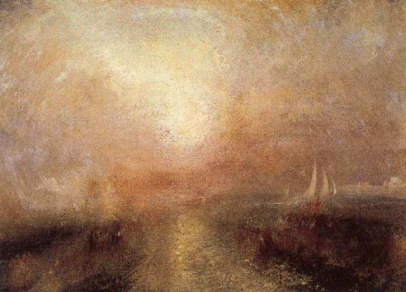 Joseph Mallord William Turner Yacht Approaching the Coast Norge oil painting art